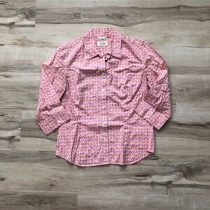 Stretchy Talbots Button Up Blouse